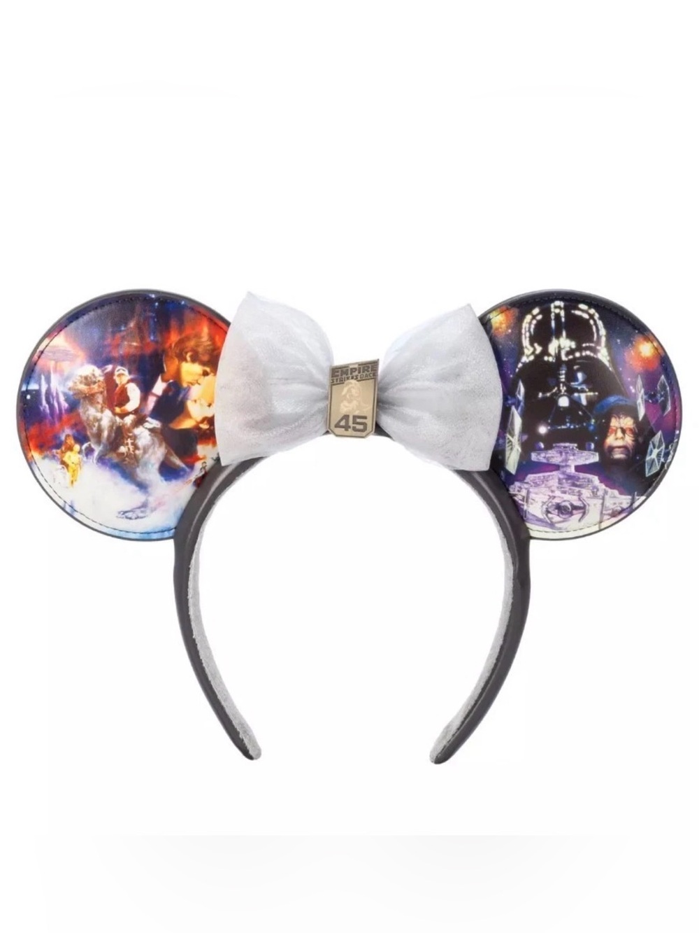 Disney Parks 45th Anniversary Empire Strikes Back Minnie Ears/Bow NWT